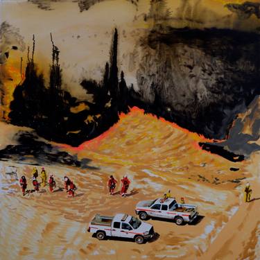 Original Abstract Expressionism Landscape Paintings by Piotr Szczur