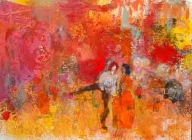 Original Conceptual People Painting by Paula Mcneill