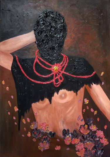 Original Expressionism Portrait Paintings by Juju X