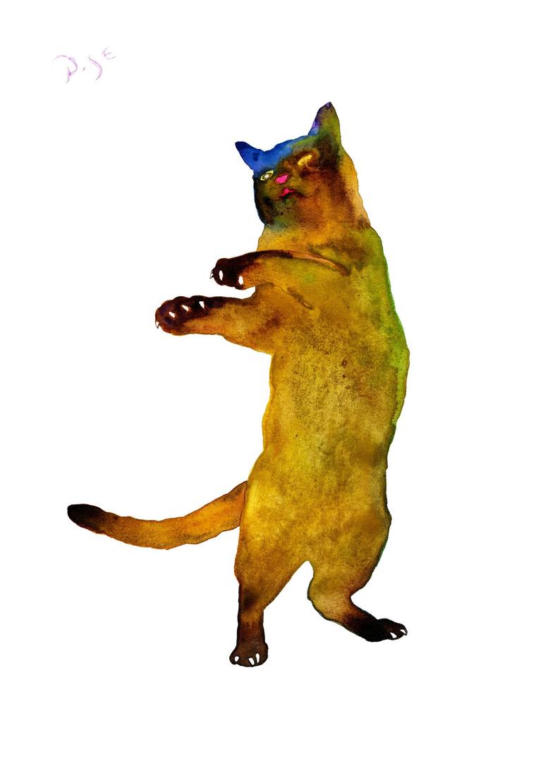 Print of Conceptual Cats Paintings by Igor Pose
