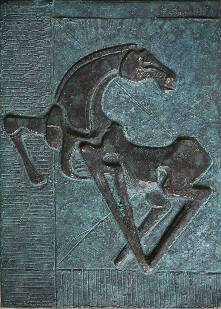Original Figurative Horse Sculpture by Orazio Barbagallo
