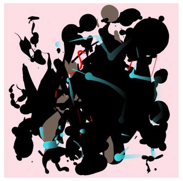 Original Abstract Outer Space Digital by Harald Gsaller