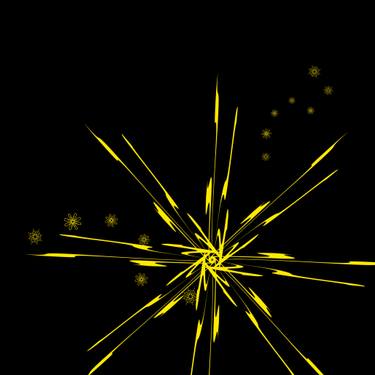 Original Abstract Outer Space Digital by Harald Gsaller
