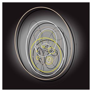 Original Abstract Outer Space Digital by Harald Gsaller