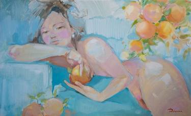 Original Figurative Nude Painting by Tatyana Bashtannik