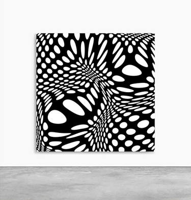 Original Op Art Abstract Paintings by Vova Pydlyak