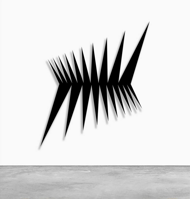 Original Op Art Abstract Sculpture by Vova Pydlyak