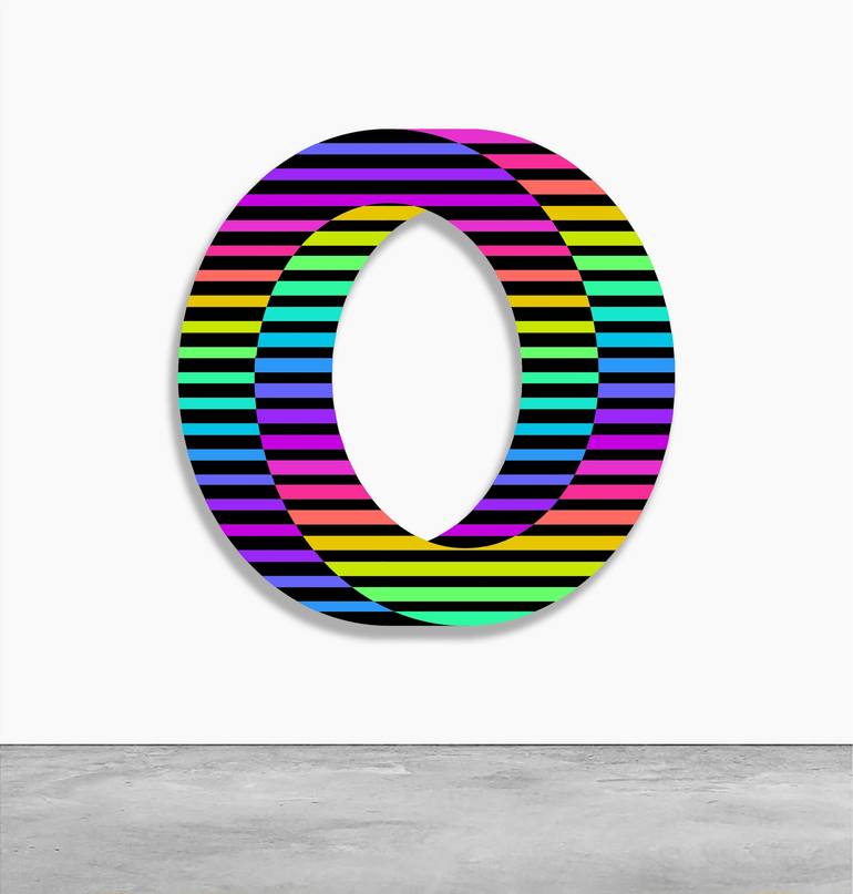 Original Op Art Abstract Sculpture by Vova Pydlyak