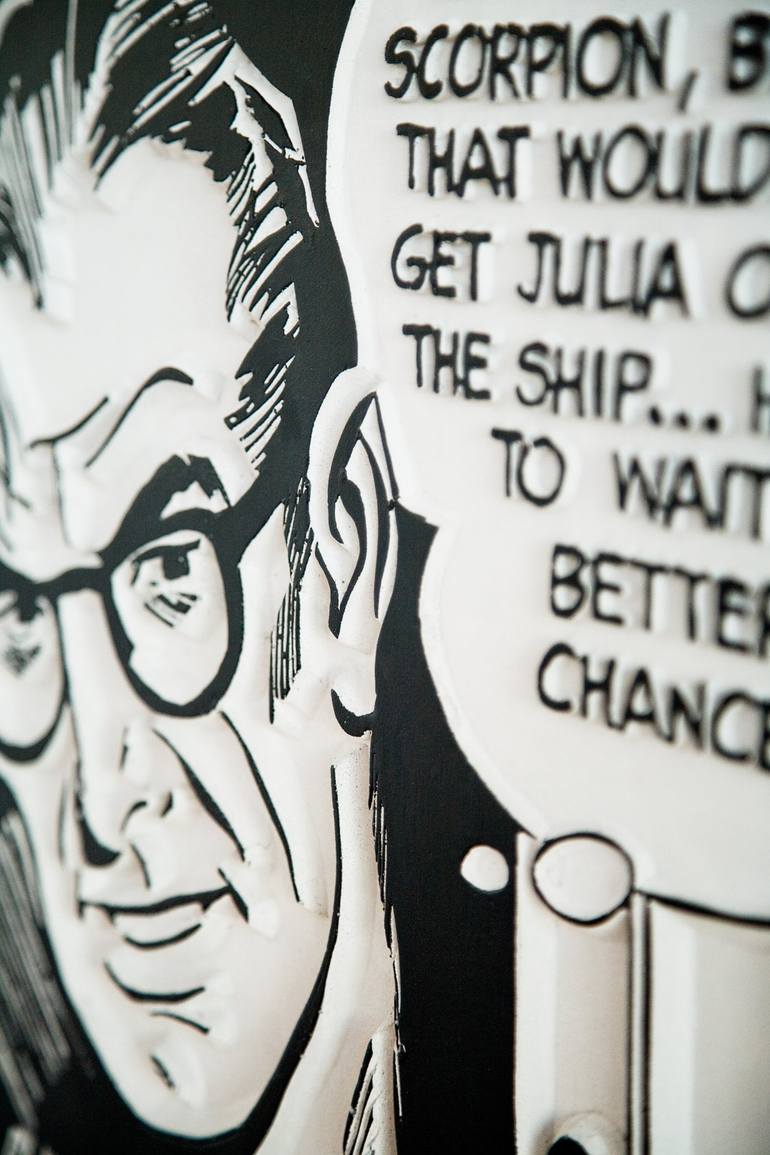 Original Cubism Cartoon Sculpture by Johan Forsberg