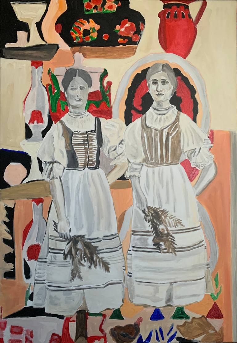 Print of Figurative People Paintings by Szabo Eszter