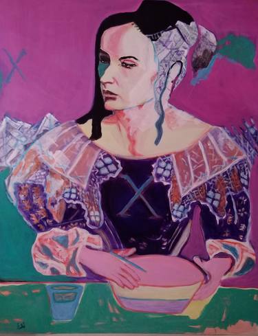 Original Fine Art Women Paintings by Szabo Eszter
