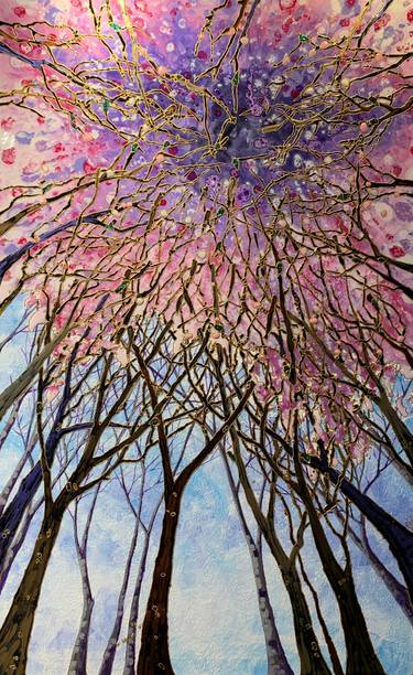 Original Art Deco Tree Paintings by Inna Deriy