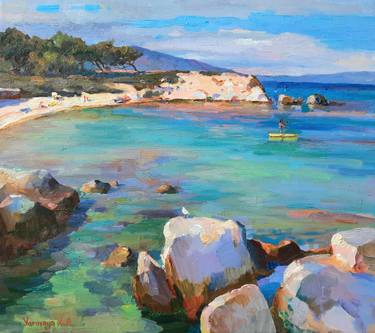 Original Fine Art Beach Paintings by Ksenia Yarovaya 