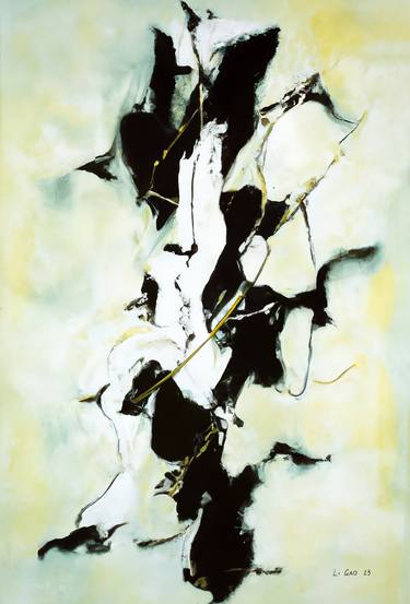Original Fine Art Abstract Painting by Li Gao