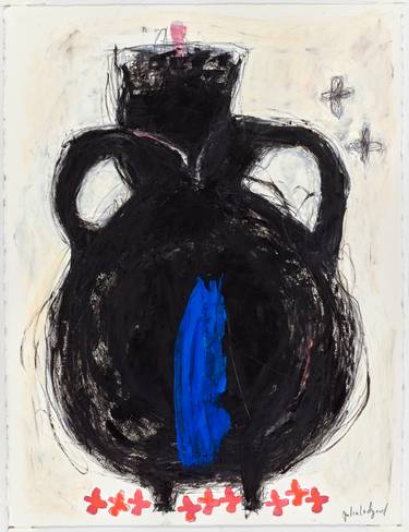 Original Abstract Expressionism Still Life Painting by Julia Ledyard