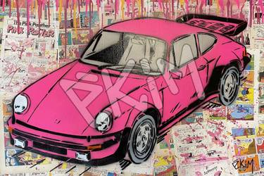 Original Street Art Car Paintings by Ekim Street Artist