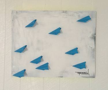 Original Abstract Expressionism Abstract Mixed Media by Tamara Thalmann