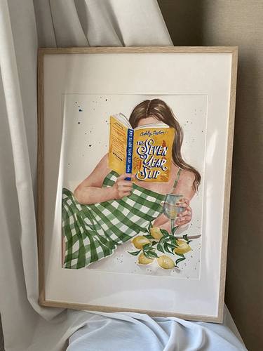 Original Illustration People Painting by Olga Cree
