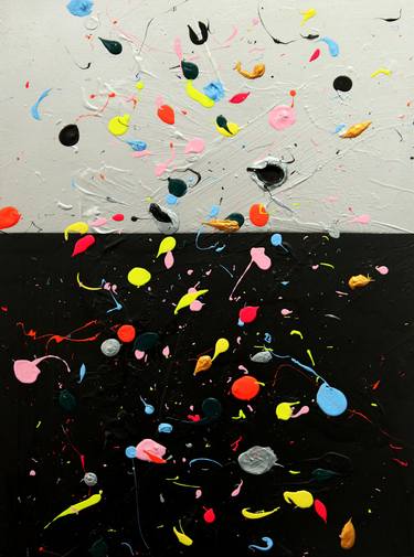 Original Abstract Expressionism Abstract Paintings by Dragomir Misina