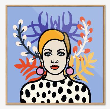 Original Art Deco Popular culture Mixed Media by Amber Rose Olivier