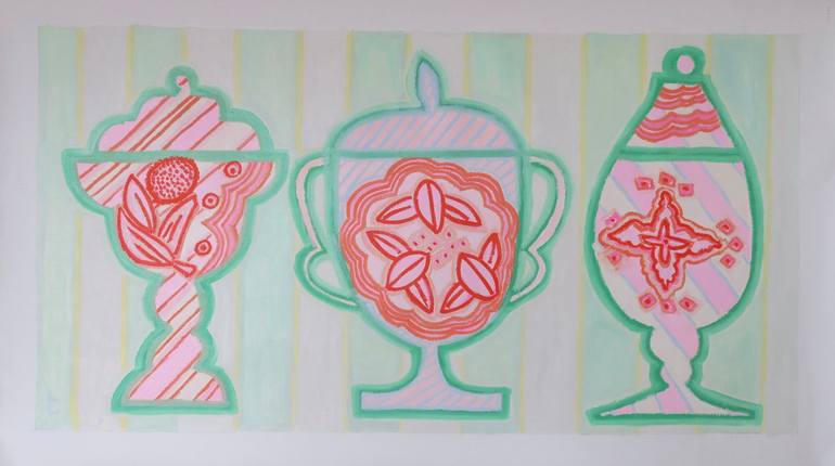 Original Contemporary Still Life Paintings by Hikaru O