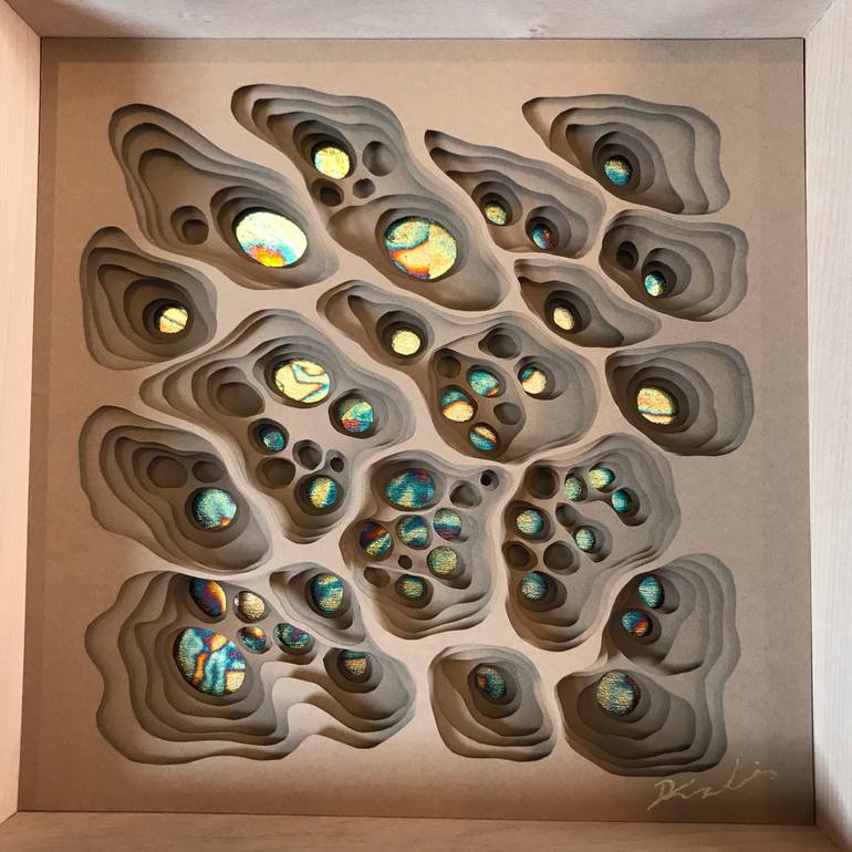 Original Abstract Nature Sculpture by Diane Kazakis