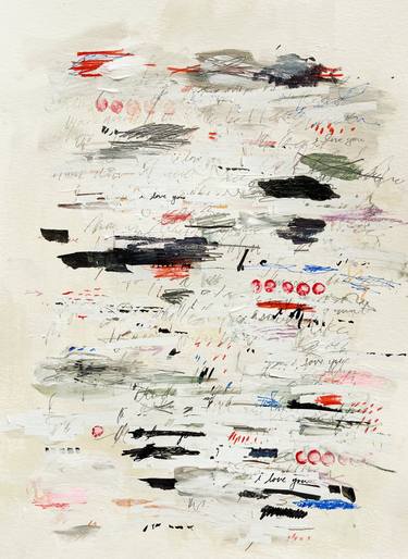Original Abstract Expressionism Abstract Mixed Media by Nina Suh Lance