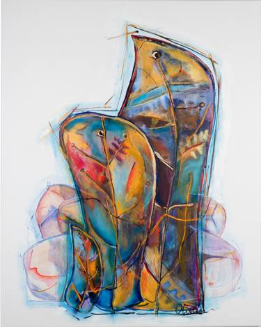 Print of Abstract Tree Paintings by Olga Kovalchuk