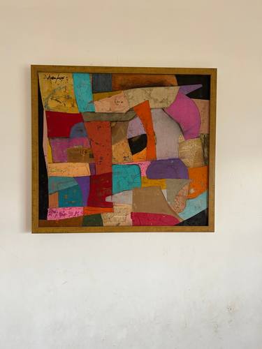 Original Abstract Expressionism Abstract Painting by David Hanna