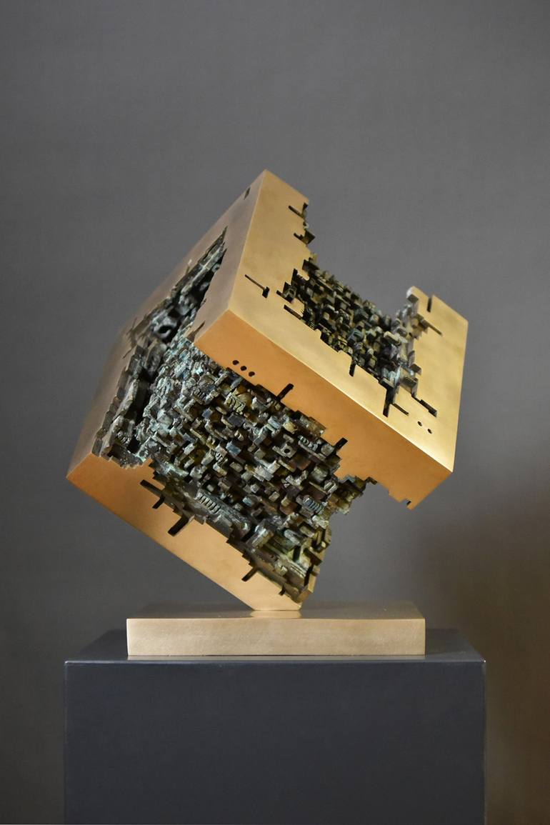 Original Cubism Abstract Sculpture by Alex Knapic