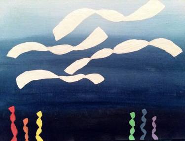 Original Abstract Science Paintings by Sara Richins
