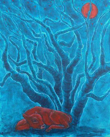 Original Conceptual Garden Painting by Anna Solovienko