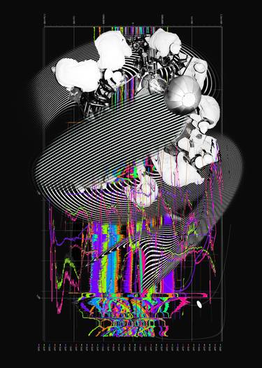 Original Abstract Science Mixed Media by Tomasz Bugajski