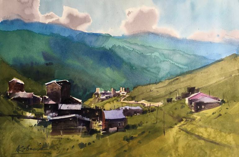 Print of Fine Art Landscape Paintings by Andrii Kovalyk 