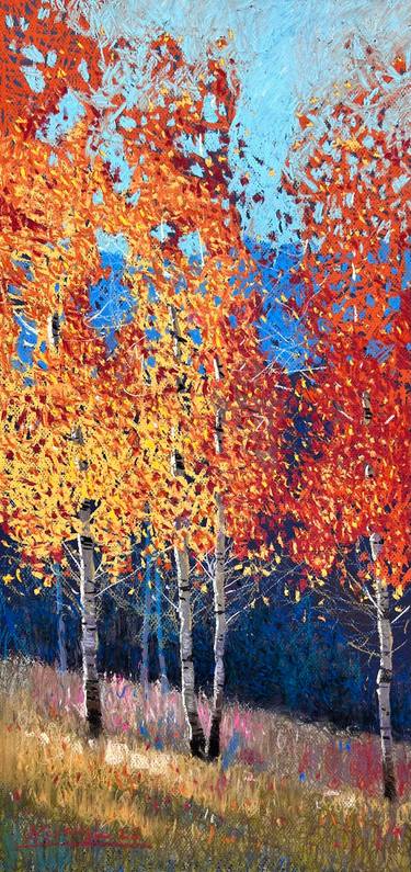 Print of Impressionism Tree Drawings by Andrii Kovalyk 