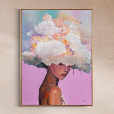 Original Abstract Expressionism Fantasy Painting by Nichapha Trongsiri