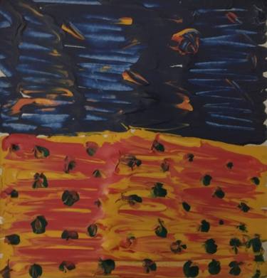 Original Abstract Nature Painting by Yeshaya Dank