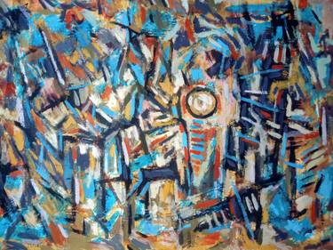 Original Abstract Expressionism Abstract Painting by Sanjay Majumdar