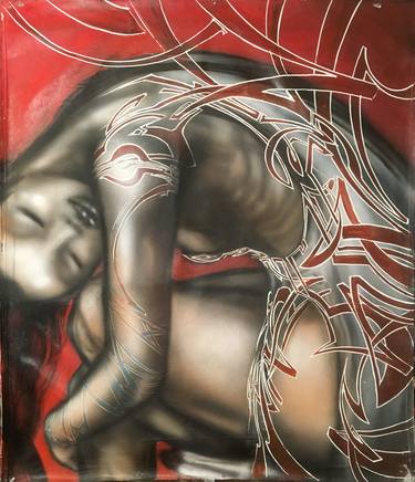 Original Art Deco Fantasy Painting by Alessandro Gatti Gattonero