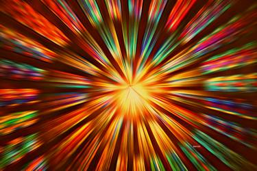 Original Abstract Science Mixed Media by Don Barrett