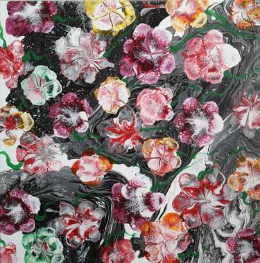 Original Abstract Expressionism Abstract Painting by Edel Weiss