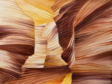 Original Abstract Landscape Paintings by Shushanik Karapetyan