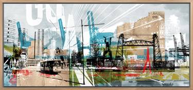 Original Pop Art Cities Collage by Donald Van Schilt