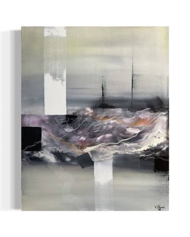 Original Abstract Expressionism Abstract Mixed Media by Vanessa Caroli