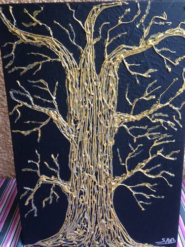 Print of Abstract Expressionism Tree Paintings by Serge Arnaud