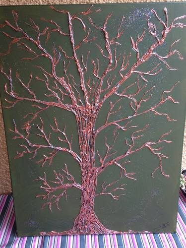 Print of Abstract Expressionism Tree Paintings by Serge Arnaud