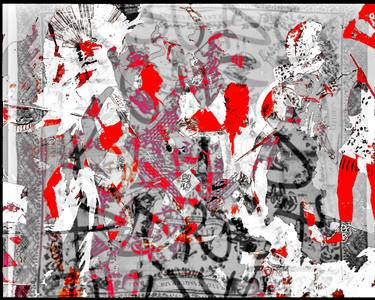 Original Abstract Expressionism Abstract Mixed Media by Džozef Bosch