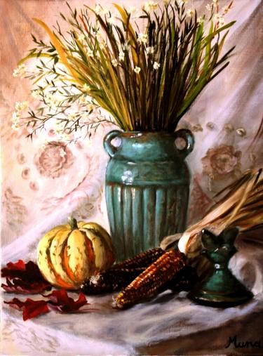 Original Realism Still Life Painting by Muna Shabab