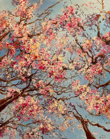 Original Impressionism Garden Paintings by Diana Malivani