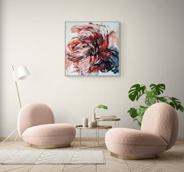 Original Abstract Floral Paintings by Jutta Rika Bressem